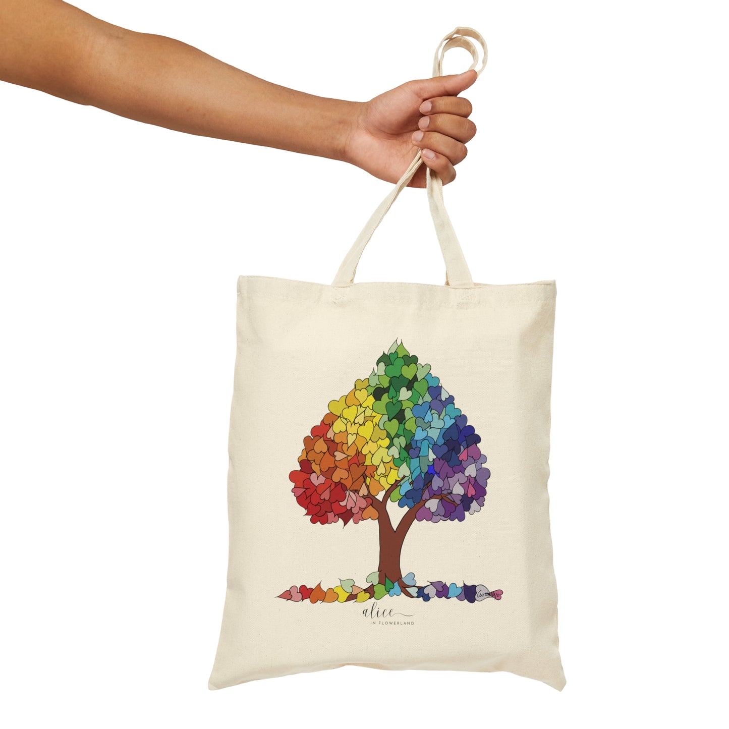 Tree of Love  - Cotton Canvas Tote Bag