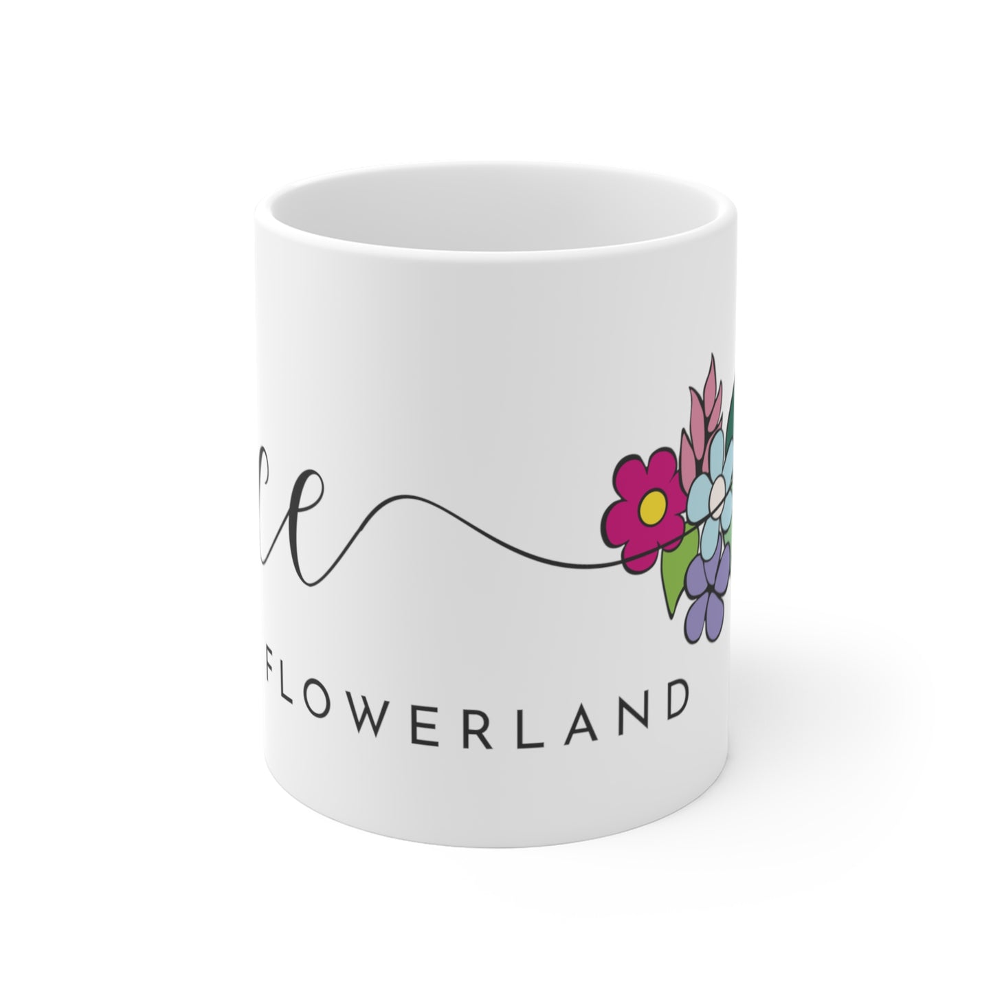 Alice in Flowerland - Floral Ceramic Mug 11oz