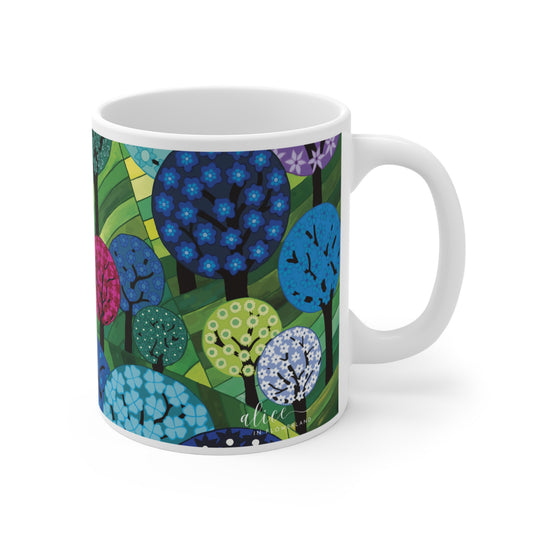 Forest of Dreams - Floral Ceramic Mug 11oz