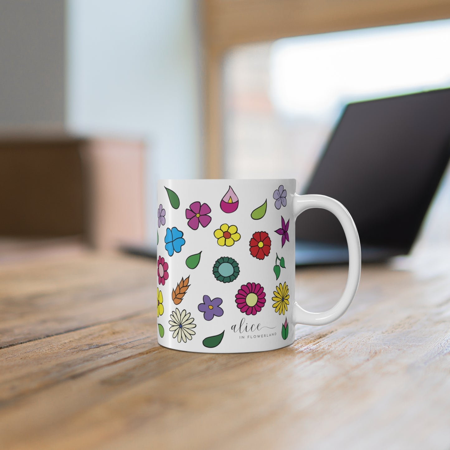 Flowerland - Floral Ceramic Mug 11oz