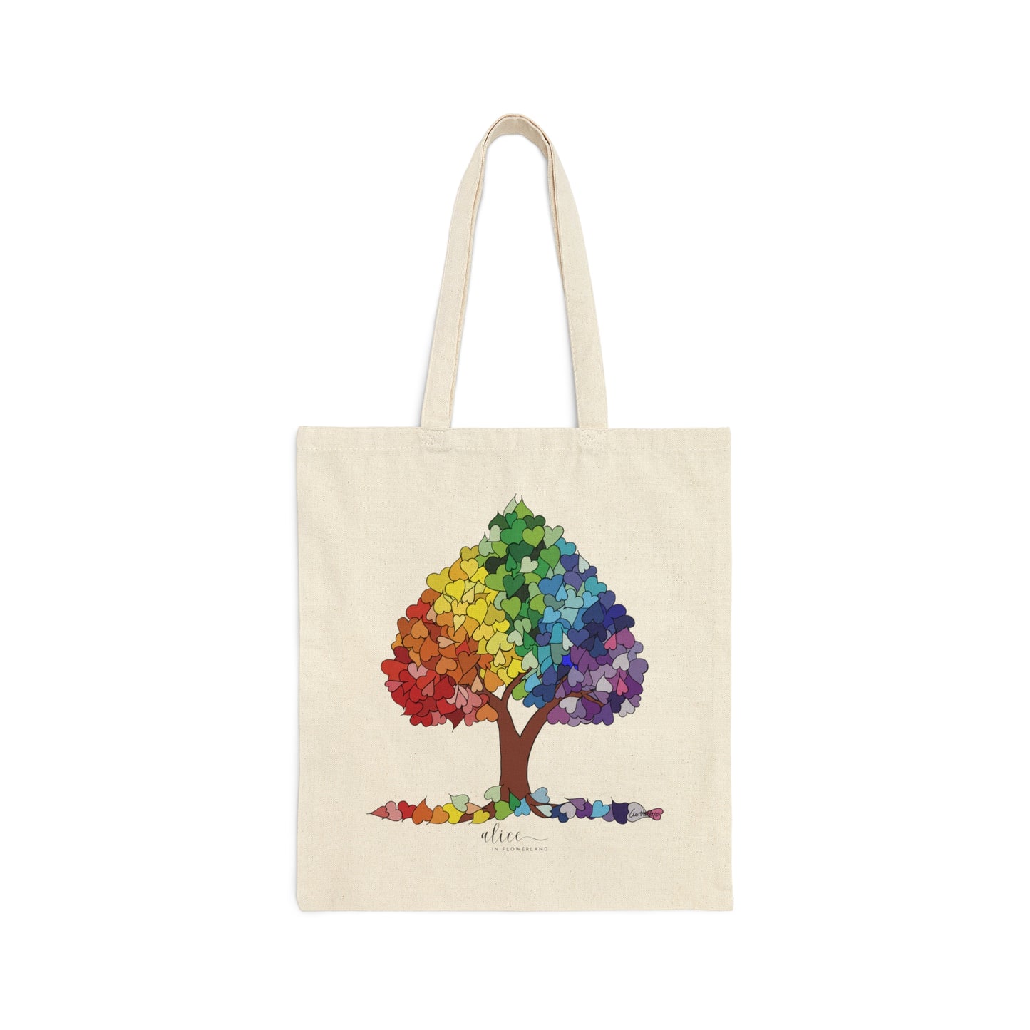 Tree of Love  - Cotton Canvas Tote Bag