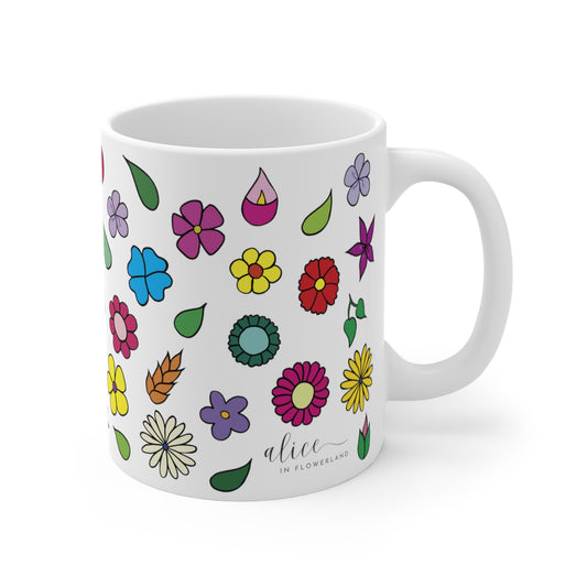 Flowerland - Floral Ceramic Mug 11oz