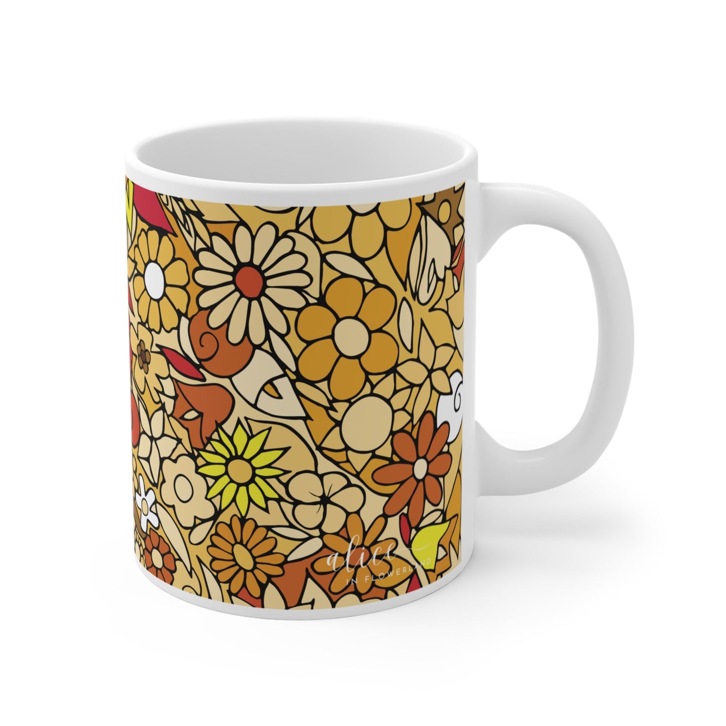 A - Floral Mugs "Crystal" Series | Turquoise | Amethyst | Amber | Jade