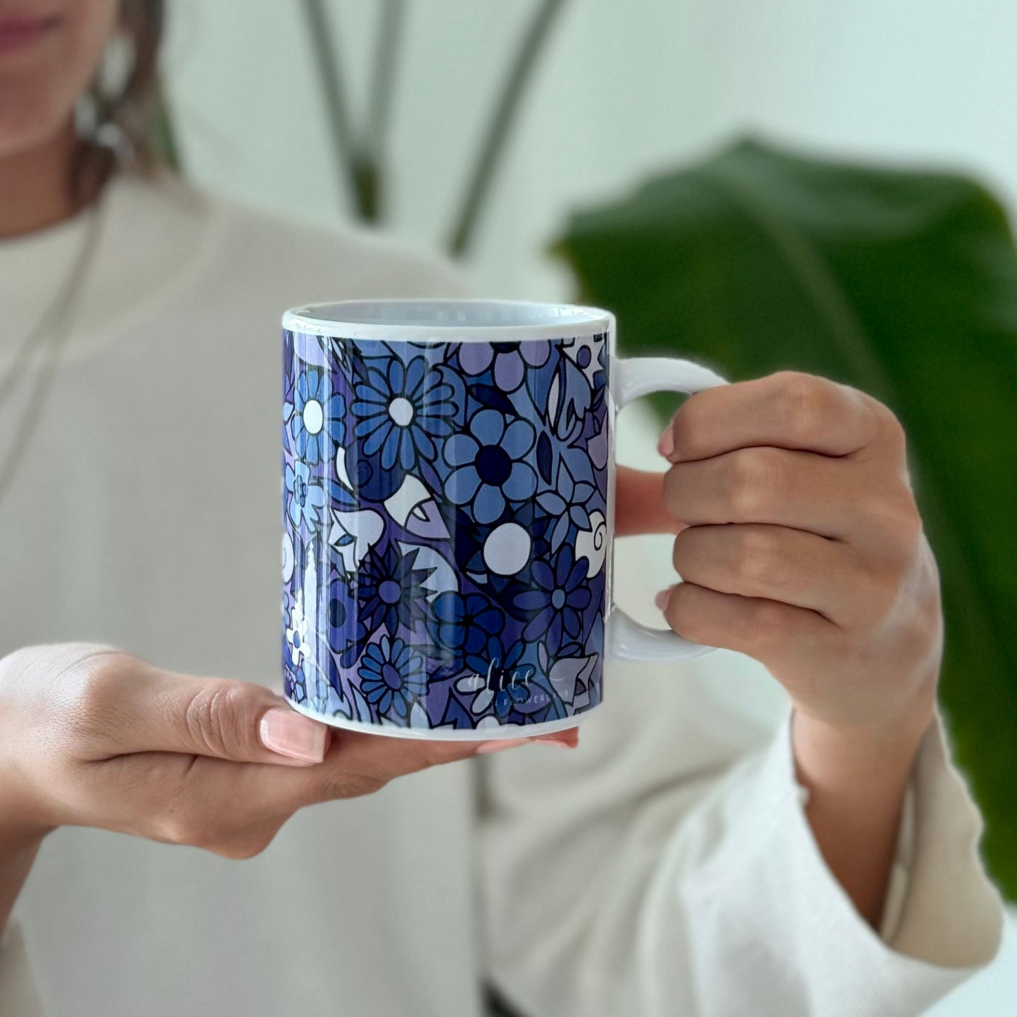 A - Floral Mugs "Crystal" Series | Turquoise | Amethyst | Amber | Jade