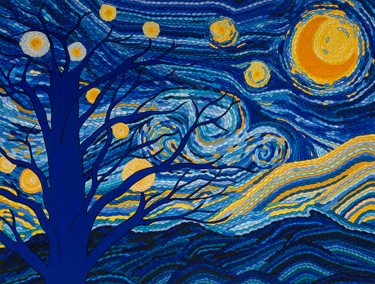 Under your Starry Night - Bajo tu Noche Estrellada (36in x 48in)