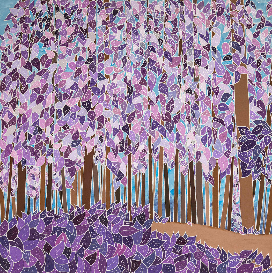 April Forest Collection April's Forest - Bosque de Abril (36in x36in) – Alice in Flowerland