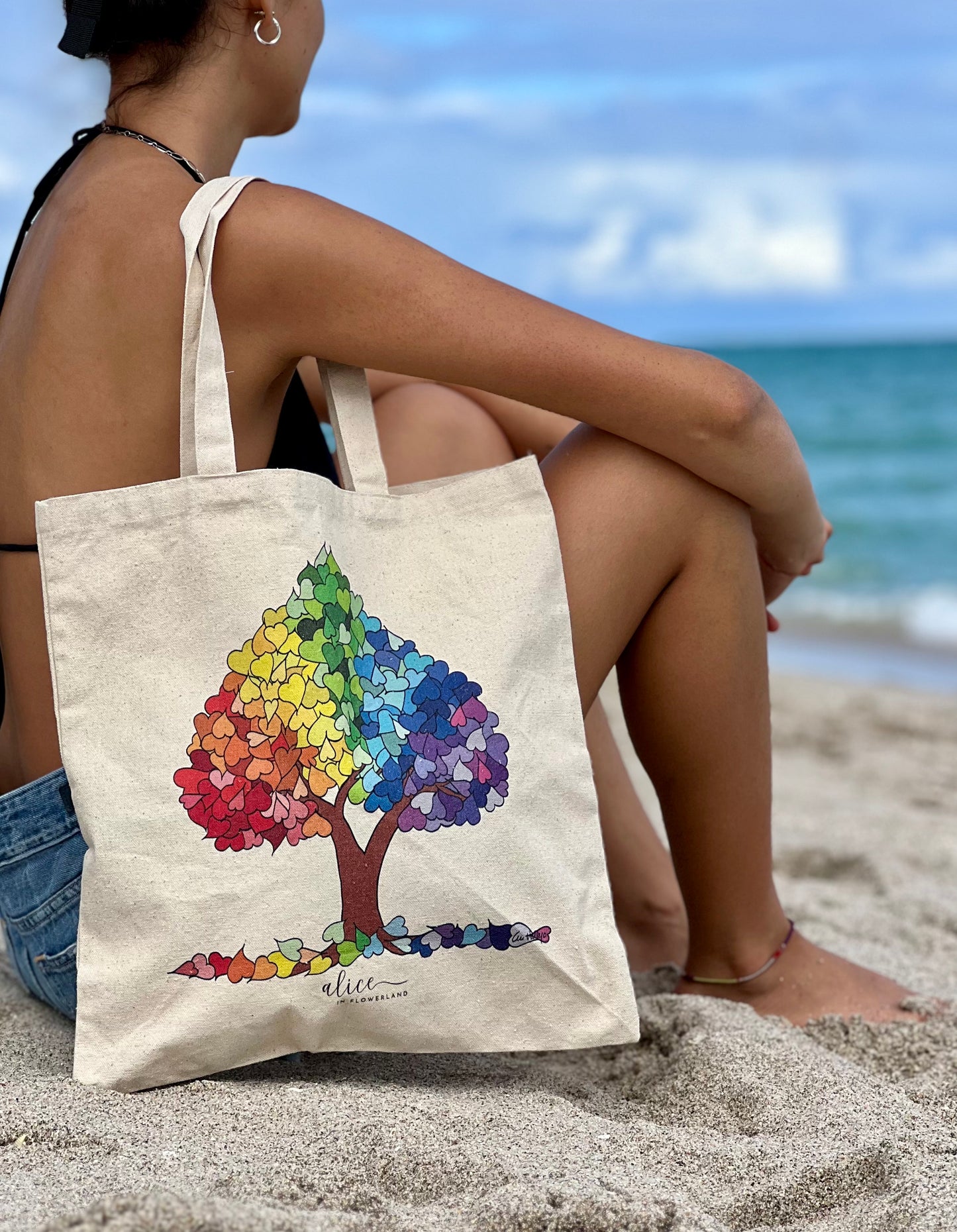 Tree of Love  - Cotton Canvas Tote Bag