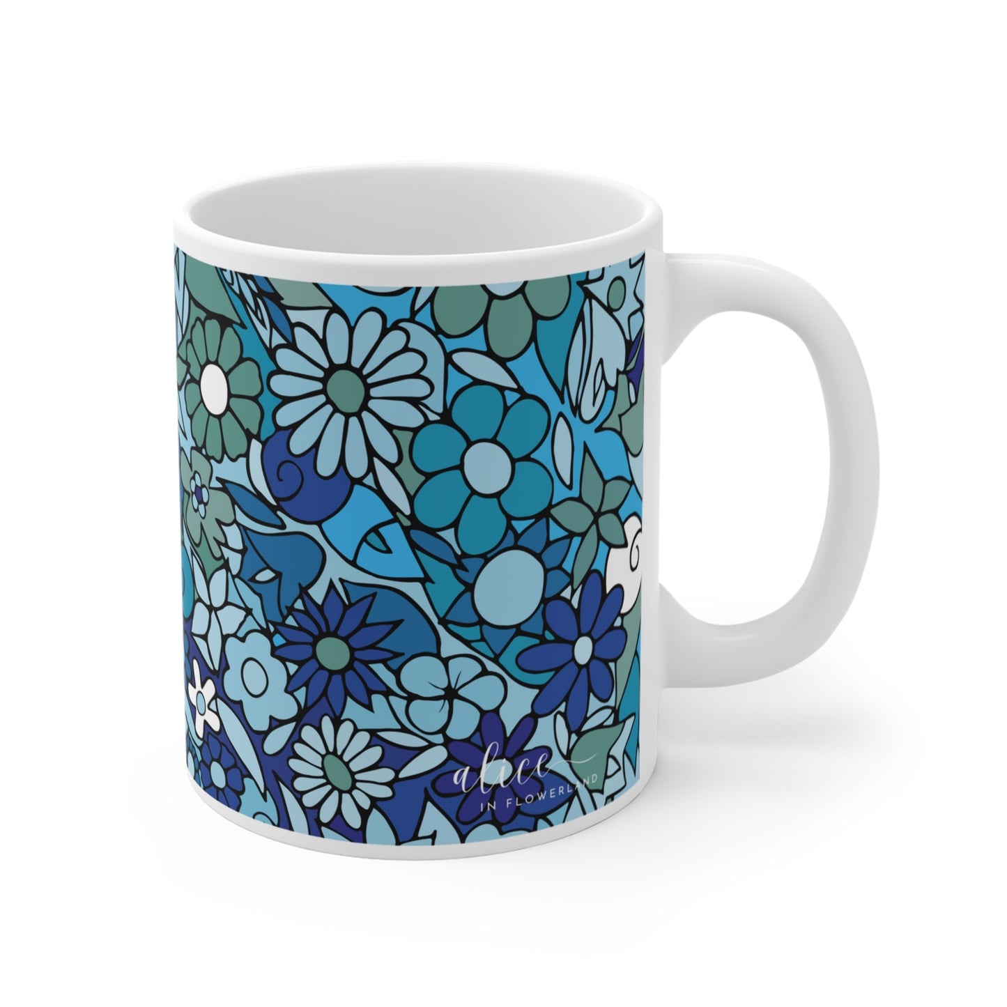 A - Floral Mugs "Crystal" Series | Turquoise | Amethyst | Amber | Jade